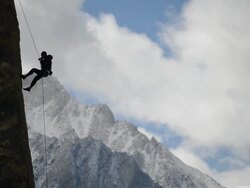 rappelling Stock Footage