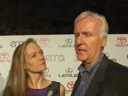 INTERVIEW: James Cameron on the EMA's, on creating an environmentally friendly set. (Footage by WireImage Video/GettyImages) Stock Footage