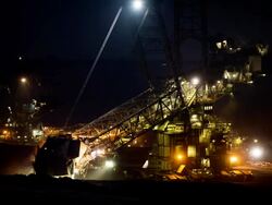 Bucket Wheel Excavator Stock Footage