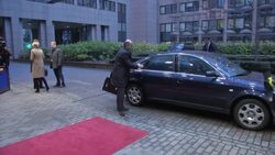 European finance chiefs arrive for second day of meeting News Clip