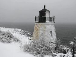 Winter in Newport Stock Footage