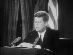 JFK Cuban Missile Crisis speech - Part 12 of 14 Stock Footage