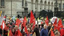 Thousands take part in anti-austerity protest News Clip