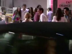 Jeremy Sumpter greets fans at Nylon Young Hollywoo Stock Footage