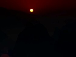 The hills sunrise Stock Footage