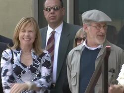 Dedication of Holly Hunter's Star Stock Footage