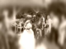 Throwing Rice At Newlyweds Stock Footage