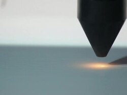 HD: Industrial Laser cutting Stock Footage