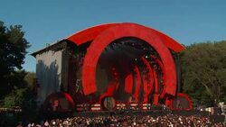 PERFORMANCE - Yusuf/Cat Stevens, Eddie Vedder at 2016 Global Citizen Festival In Central Park To End Extreme Poverty By 2030 Stock Footage
