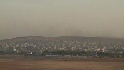 CLEAN : Syria: smoke billows over Kobane as battle continues News Clip