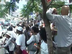 The Apollo Theater Pays Public Tribute To Michael Jackson - June 30, 2009 Stock Footage