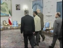 Palestinian PM Haniyeh meets Iranian president Ahmadinejad News Clip