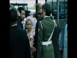 UPITN 12 6 77  ARRIVAL OF PRESIDENT MOBUTO OF ZAIRE IN BRUSSELS News Clip