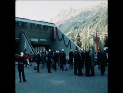 SYND 14 11 77 FINAL BLASTING OF THE AUSTRIAN ALPS' ARLBERG TUNNEL News Clip