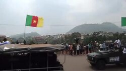 CLEAN : Cameroon's football team delight fans on victory parade News Clip