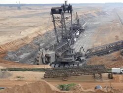 Bucket-wheel excavator Stock Footage