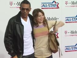 Chris Ivery (L) and Ellen Pompeo at the T-Mobile Magenta Carpet At The 2011 NBA All-Star Game at Los Angeles CA. (Footage by WireImage Video/GettyImages) Stock Footage