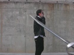 Violence at the street Stock Footage