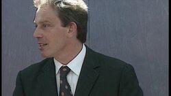 Tony Blair making 'Welfare to Work' speech News Clip