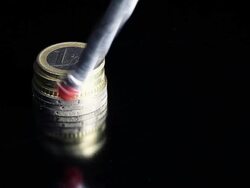 Financial Crisis and Euro Stock Footage