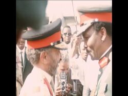SYND 20-1-72 ETHIOPIAN EMPEROR HAILE SELASSIE ARRIVES Instructional Video