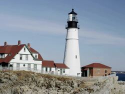 Historic Lighthouse  Stock Footage