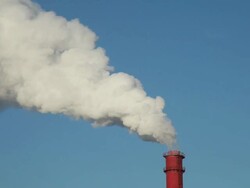 Industrial Smokestack Stock Footage