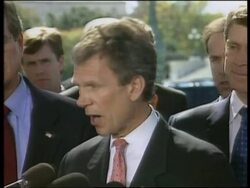 Soundbite from senate leader on Anthrax scare News Clip