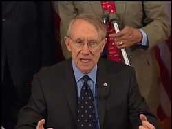 Setting the stage for a showdown with President Bush, Congress cleared legislation increasing children's health insurance funding by $35 billion over five years.  Bush has promised to veto the bill, but House Speaker Nancy Pelosi and Senate Majority Leader Harry Reid hope the program's popularity will sway him. News Clip