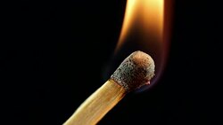 Igniting Matchstick Stock Footage