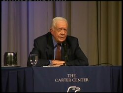 Fmr President Carter hopes prisoner release helps peace talks News Clip