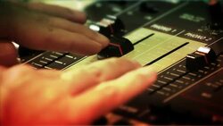 dj party  music console Stock Footage