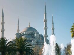 Sultan Ahmet/ Blue Mosque Istanbul TURKEY Stock Footage