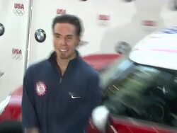 Apolo Anton Ohno at the BMW Group & The United States Olympic Committee Announce New Partnership  Stock Footage