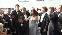 CLEAN : Salma Hayek walks the red carpet in Beirut after film launch News Clip