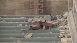 CLEAN : Turkey repairs coup-inflicted damage to parliament building News Clip