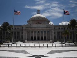 San Juan Capital Building, Puerto Rico Stock Footage