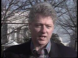 USA - Clinton on Bosnia News Clip