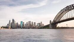 TIME LAPSE: Sydney skyline sunset moments Stock Footage