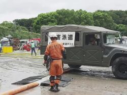 Earthquake 1923 Memorial Day Disaster Drill Stock Footage