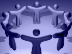 Teamwork around the World Stock Footage