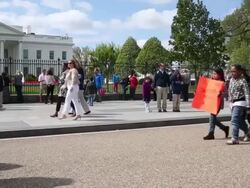 Children Join DC Rally Calling For End Of Deportation Of Immigrant Parents Stock Footage
