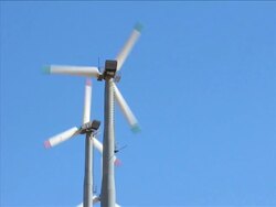 Wind Turbines (NTSC) Stock Footage