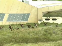 ZO, HA, WS, Utah Beach American Memorial, Normandy, France Stock Footage