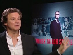 INTERVIEW: Colin Firth on the influence of films on society and visa versa at the Tinker, Tailor, Soldier, Spy Interviews at London England. (Footage by Getty Images/Getty Images Entertainment Video) Stock Footage