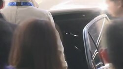 NKorean delegation leave hotel on way to Closing Ceremony Instructional Video