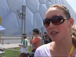 WRAP Phelps leaves pool, equals Spitz's record voxpops, marketing expert News Clip