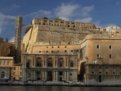 LIFT TO THE UPPER BARRAKKA Stock Footage