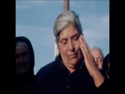 SYND 26 2 77 GREEK CYPRIOT REFUGEES GREET  US ENVOY CLARK CLIFFORD News Clip