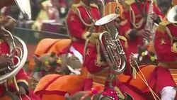 CLEAN : Camels and stuntmen wow crowds at India Republic Day News Clip